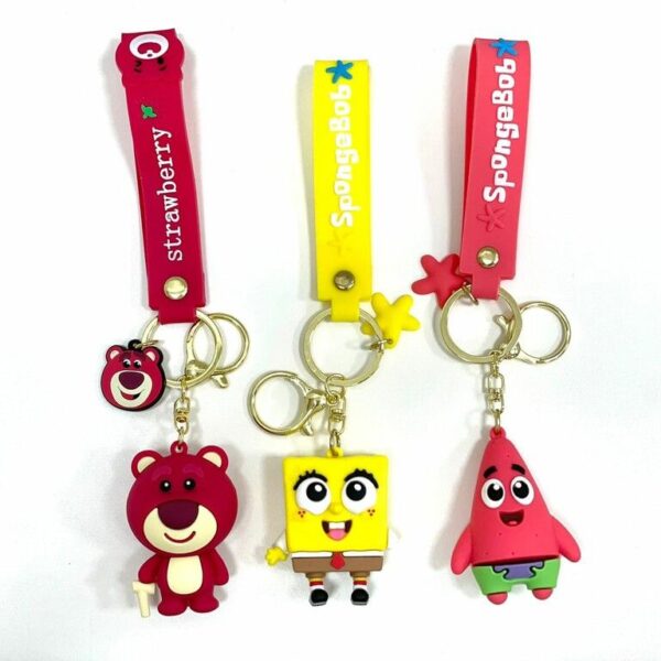 LLAVEROS MUÑECOS DE GOMA