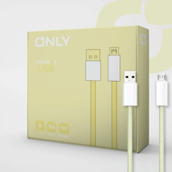 CABLE USB ONLY MACARON V8 3.1 AMP.