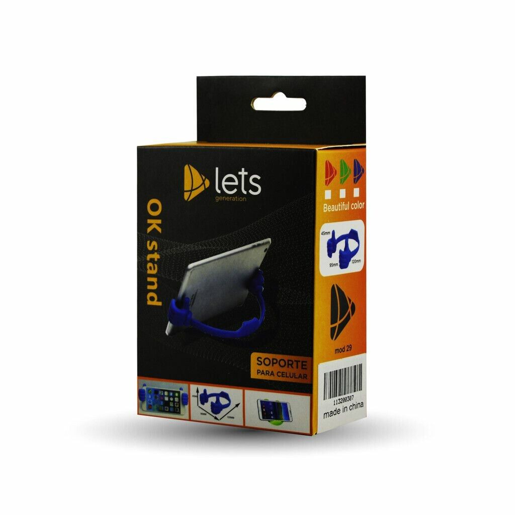 SOPORTE CELULAR LETS OK STAND PARA ESCRITORIO (MANITOS ) SOPORTE CELULAR LETS OK STAND PARA ESCRITORIO (MANITOS ) - Imagen 1