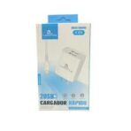 CARGADOR  220V. LEGATUS TIPO C 4.8 AMP. (2USB + CABLE)