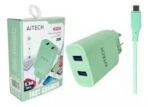 CARGADOR 220V. AITECH AICP120254 TIPO C 5.8 AMP. (2 USB + CABLE ) - Imagen 2
