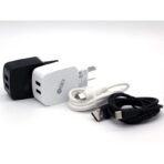 CARGADOR 220V. IBEK TIPO C 4.8 AMP.IB-4805/4807/4808 (2 USB + CABLE) - Imagen 2