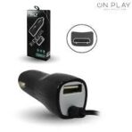 CARGADOR 12V. ONLY RIDE V8  3.1AMP. (1 USB CON CABLE) - Imagen 2