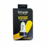 CARGADOR 12V. SIMPLE V8 (2 USB + CABLE)