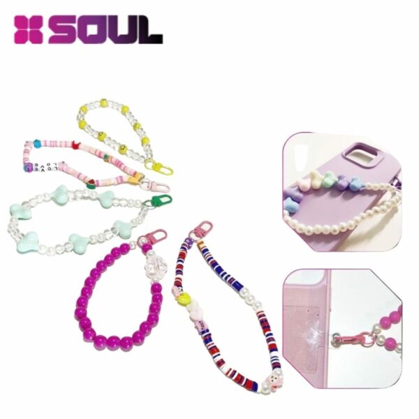 CORREA DE MANO SOUL BIJOU CORAZONES PACK X 5 UNIDADES