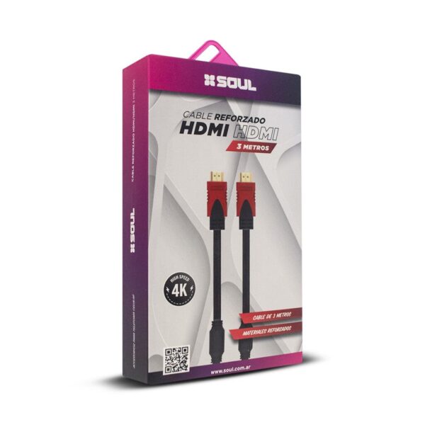 CABLE HDMI SOUL REFORZADO (1.5MTS)