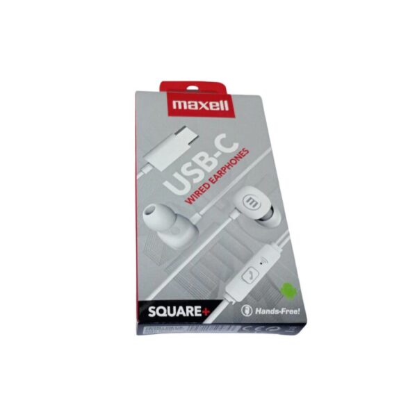 AURICULAR MANOS LIBRES MAXELL SQUARE+ USB-C (348566/67)