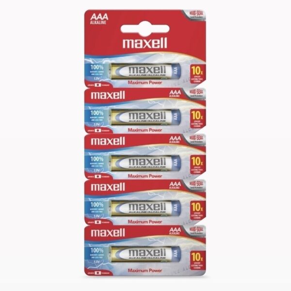 PILA ALCALINA MAXELL AAA LR3 (X5 UNID)