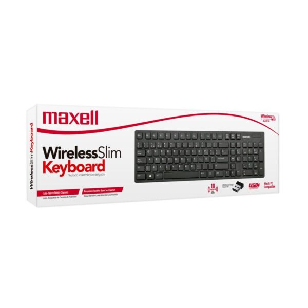 TECLADO INALAMBRICO MAXELL WIRELESS SLIM (WKB-20)