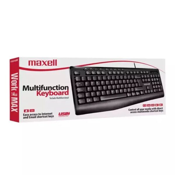 TECLADO USB MAXELL MULTIFUNCTION (KB-100)