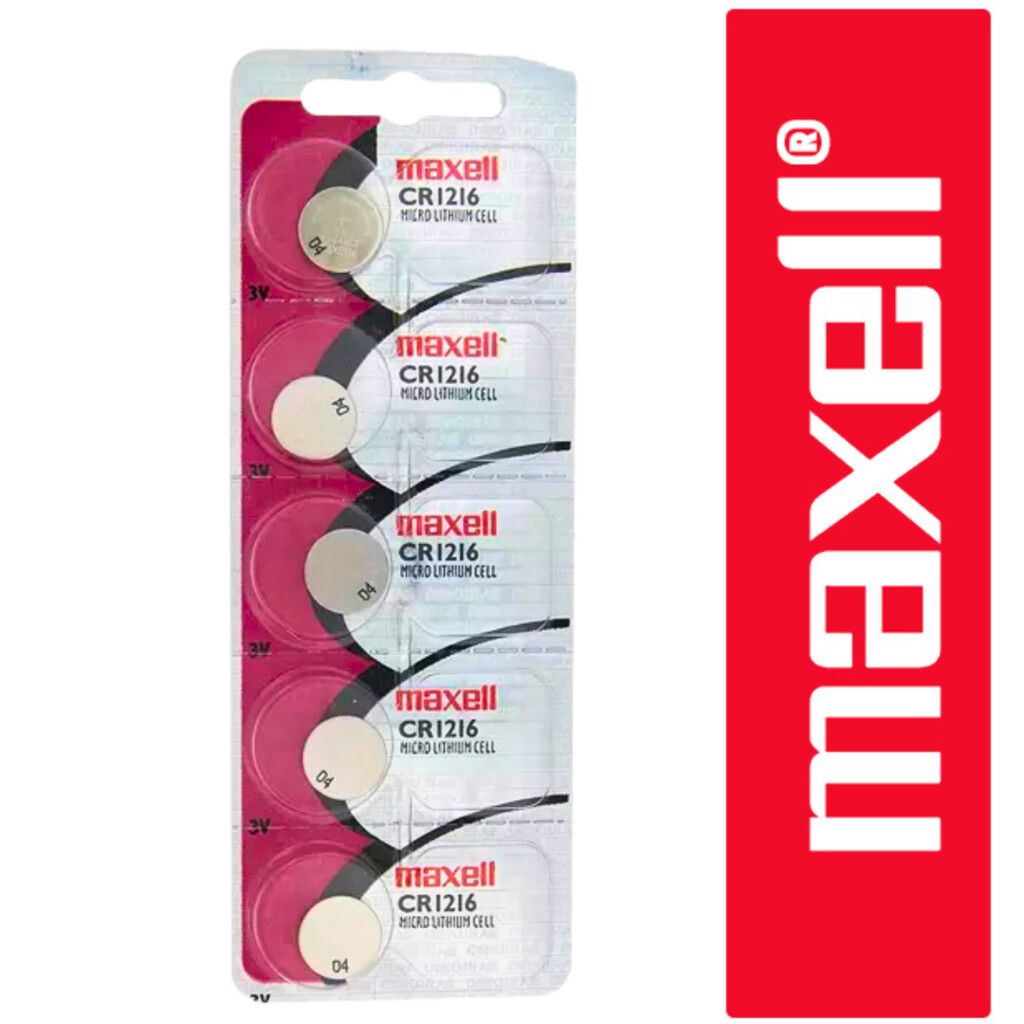 PILA LITIO MAXELL CR1216 (X5 UNID) PILA LITIO MAXELL CR1216 (X5 UNID) - Imagen 1