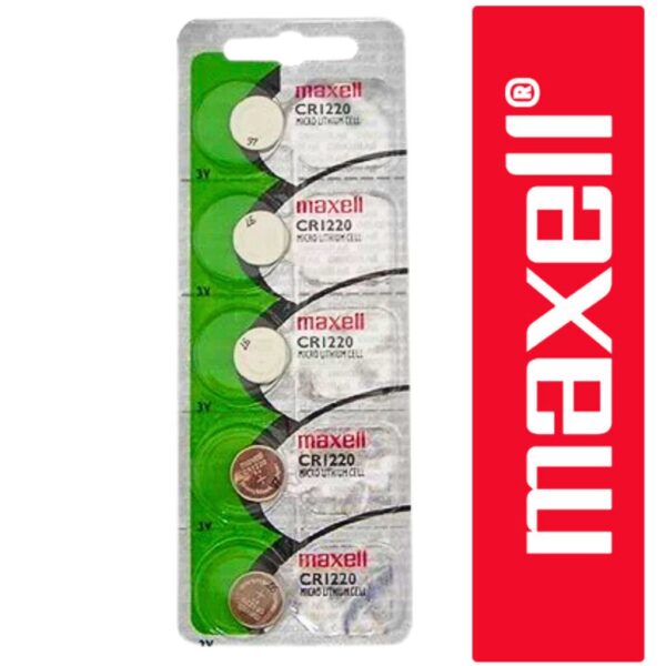 PILA LITIO MAXELL CR1220 (X5 UNID)