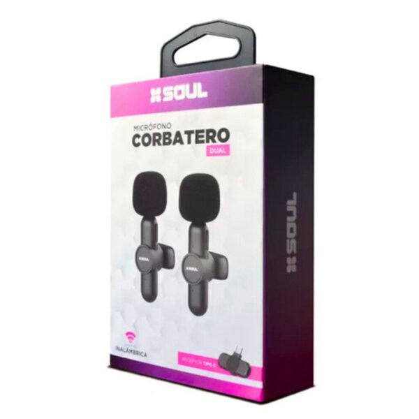 MICROFONO SOUL CORBATERO DUAL IPHONE (MIC-C2L)