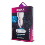 CARGADOR 12V SOUL USB-PD CAR IPHONE (USB+C+ CABLE)