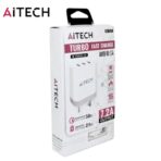CARGADOR 220V. AITECH AI-72/C TIPO C 7.2AMP (3 USB MAS CABLE)
