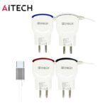 CARGADOR 220V. AITECH AI-42/C TIPO C 4.2AMP.(2USB CON CABLE) - Imagen 2