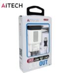CARGADOR 220V. AITECH AI-32/C TIPO C 3.1AMP (2USB CON CABLE)
