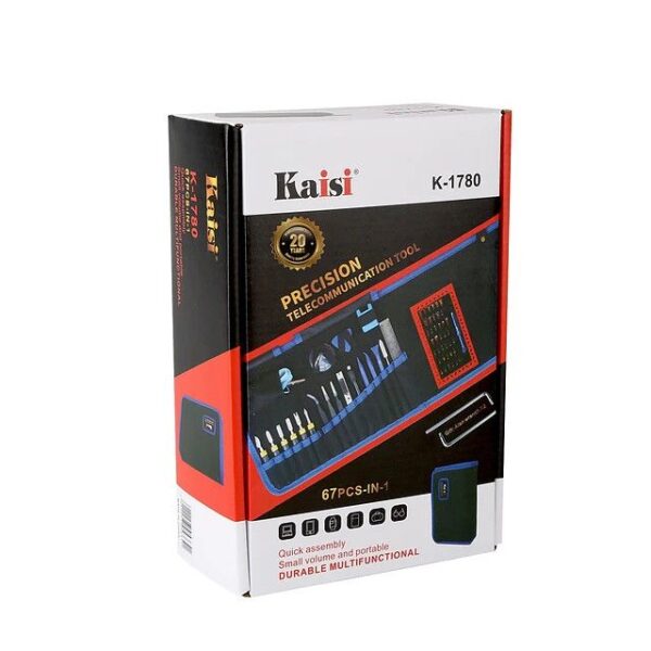 SET DE DESTORNILLADORES KAISI K-1780 (67 PIEZAS)