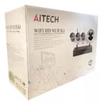 KIT 4 CAMARAS DE SEGURIDAD AITECH WIFI HD (AICR020143B)