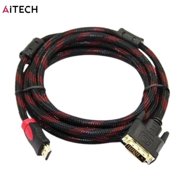CABLE HDMI-DVI AITECH MALLADO 1.5M (C09023)