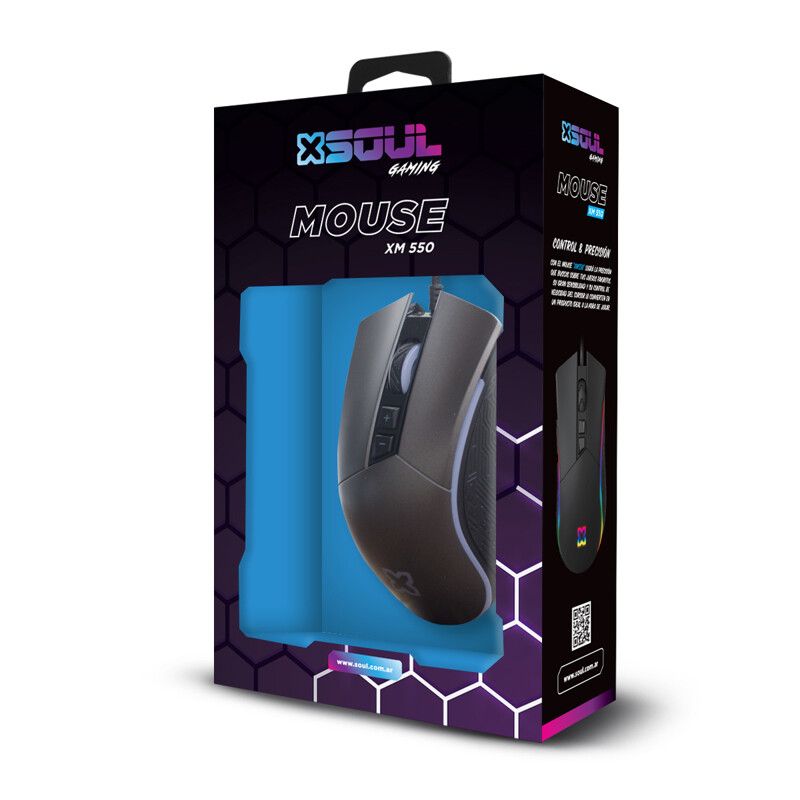 MOUSE GAMER SOUL XM550 RGB MOUSE GAMER SOUL XM550 RGB - Imagen 1