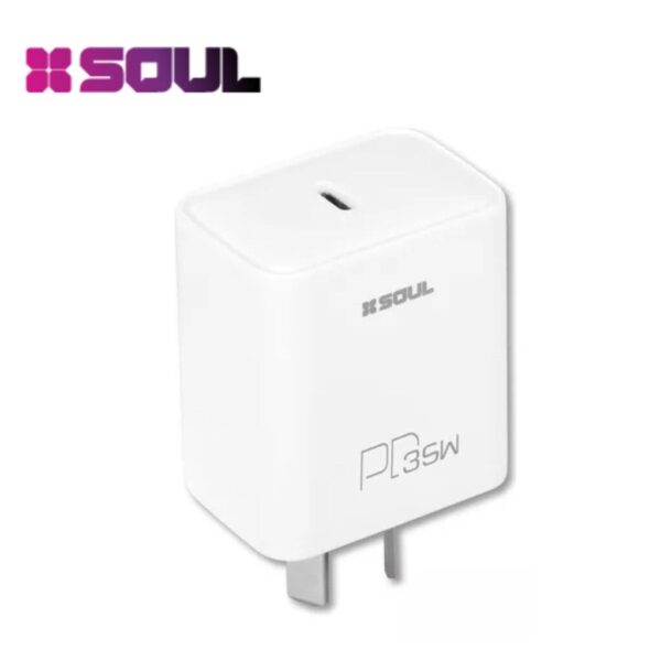 CABEZAL 220V. SOUL CARGA INTELIGENTE PD 35W ( USB-C)