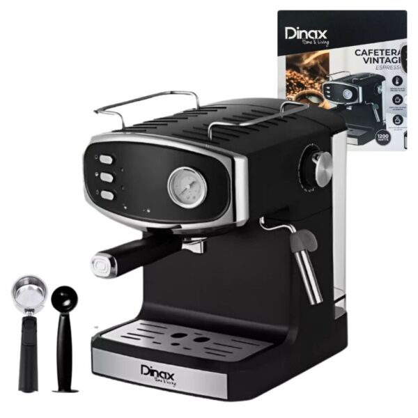 CAFETERA EXPRESSO DINAX VINTAGE 1200W (BAR-CFE1200SL)