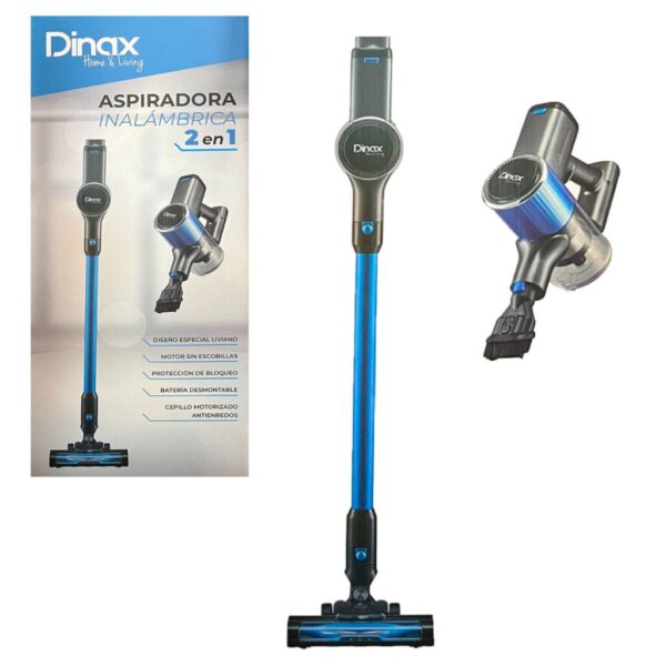 ASPIRADORA INALAMBRICA 2 EN 1 DINAX (2600W)