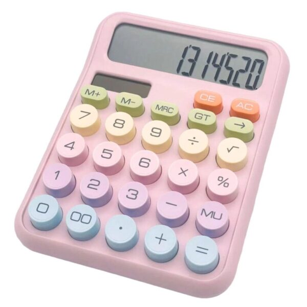 CALCULADORA DE ESCRITORIO MULTICOLOR CHICA (DX-818)