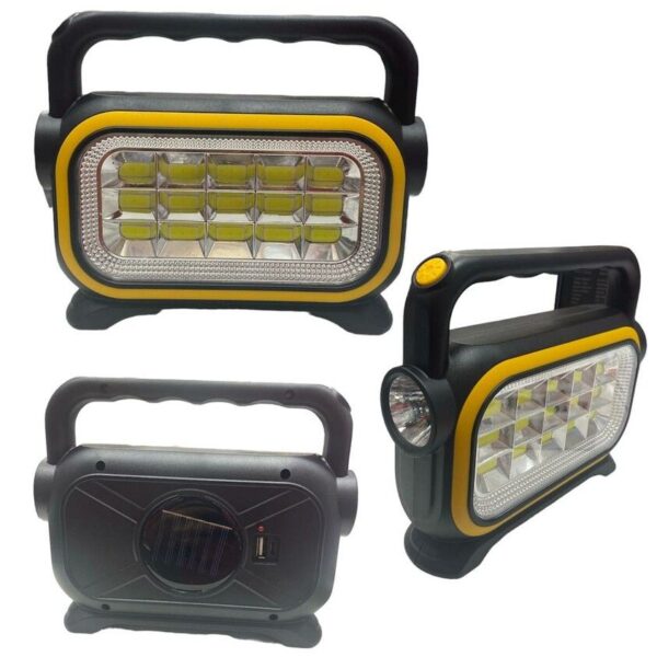 LINTERNA CON PANEL SOLAR MULTIFUNCION (NY-885A)