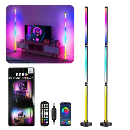 LUCES RGB RITMICAS CON CONTROL REMOTO (SPLICING FLOOR LAMP)(LAMPRGB33)