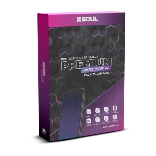 LAMINAS HIDROGEL MATTE SOUL  (PACK X25 UNIDADES)