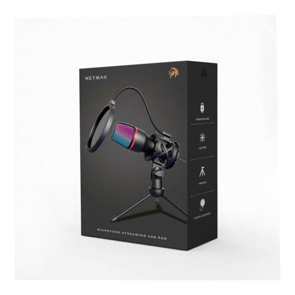 MICROFONO STREAMING NETMAK RGB (NM-MS786)