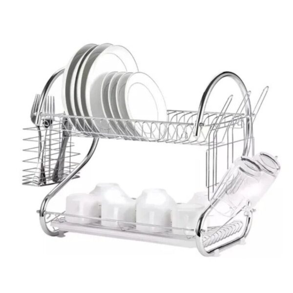 SECAPLATOS DE 2 NIVELES CROMADO (WL264)