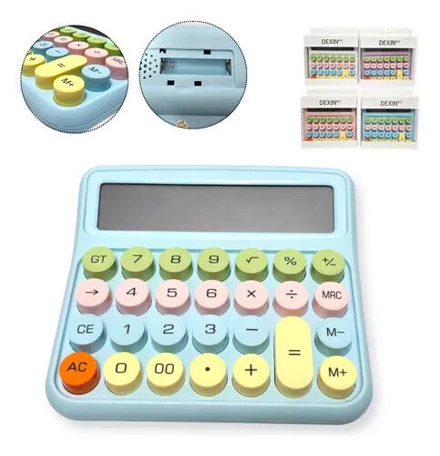 CALCULADORA DE ESCRITORIO MULTICOLOR (DX-2279)