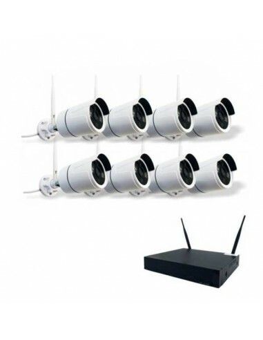 KIT 8 CAMARAS DE SEGURIDAD 5G WIFI  AHD 1080P (EC100155)