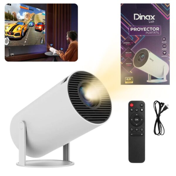 PROYECTOR DINAX PORTATIL 4K ULTRA HD (UC46)