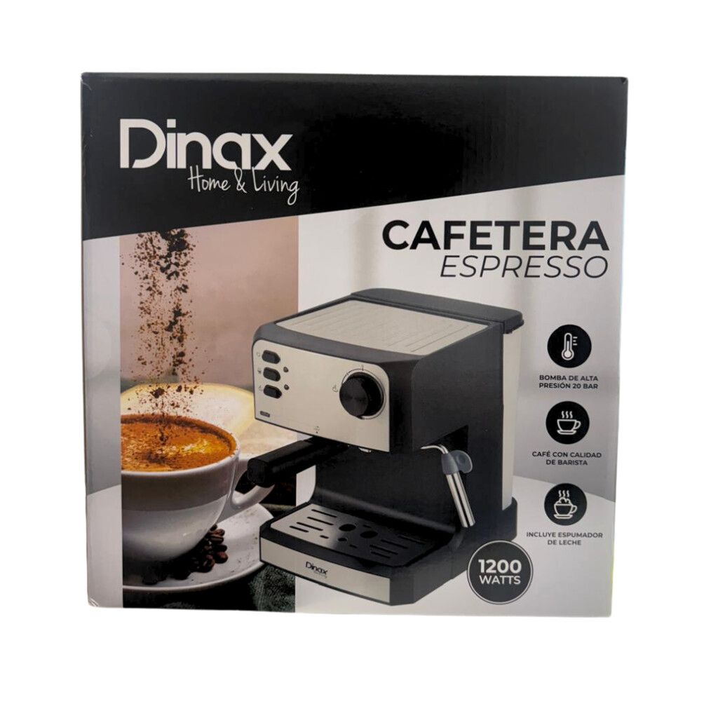 CAFETERA EXPRESSO DINAX 1200W (BAR-CFE1200BL) CAFETERA EXPRESSO DINAX 1200W (BAR-CFE1200BL) - Imagen 1