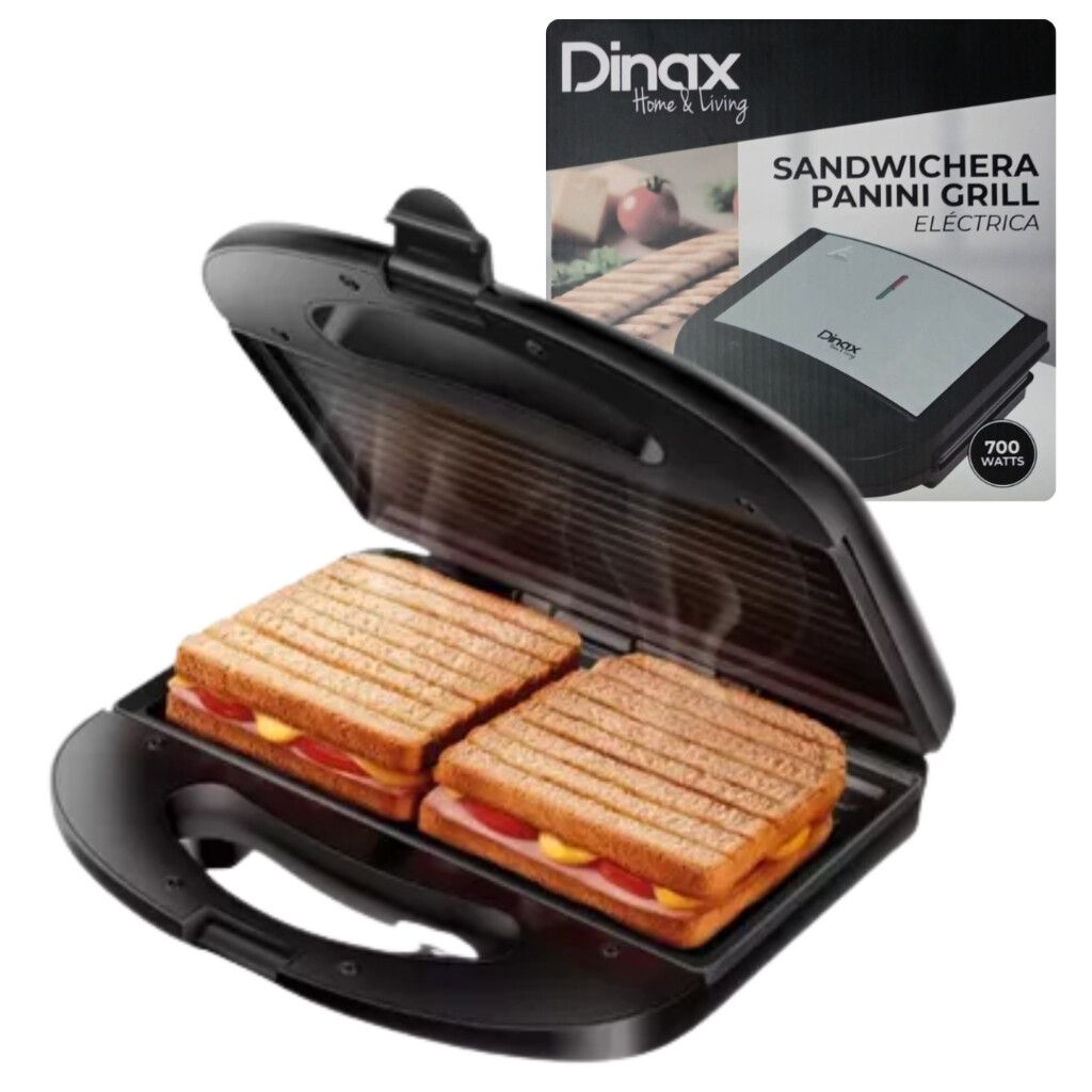 SANDWICHERA PANINI GRILL DINAX 700W (WHSM700SB01) SANDWICHERA PANINI GRILL DINAX 700W (WHSM700SB01) - Imagen 1
