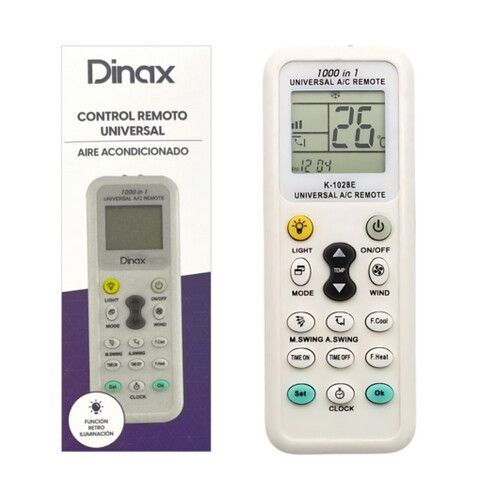 CONTROL REMOTO UNIVERSAL DE AIRE ACONDICIONADO DINAX (DX-CONTRAC)