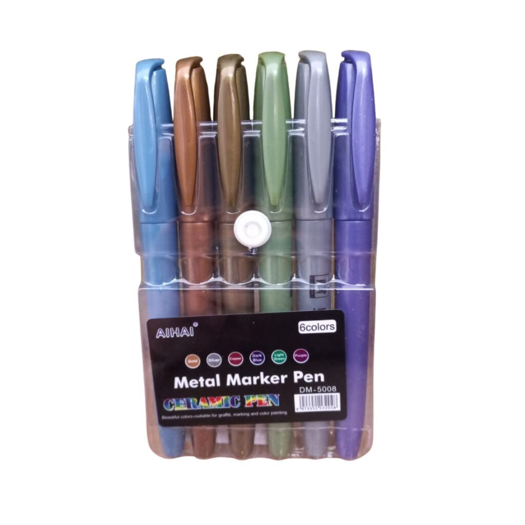 SET DE MARCADORES METALIZADOS X6 (DM-5008) SET DE MARCADORES METALIZADOS X6 (DM-5008) - Imagen 1