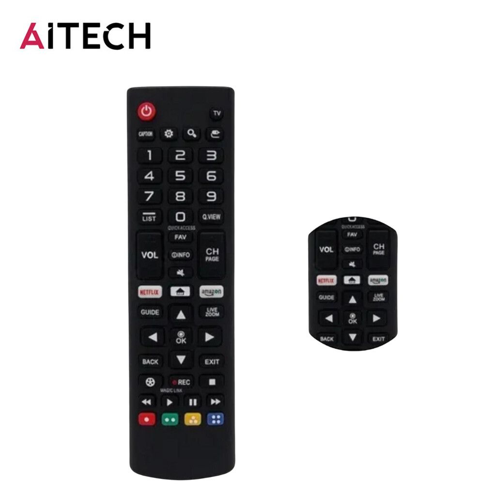 CONTROL REMOTO UNIVERSAL DE TV AITECH (AICR015819N) CONTROL REMOTO UNIVERSAL DE TV AITECH (AICR015819N) - Imagen 1