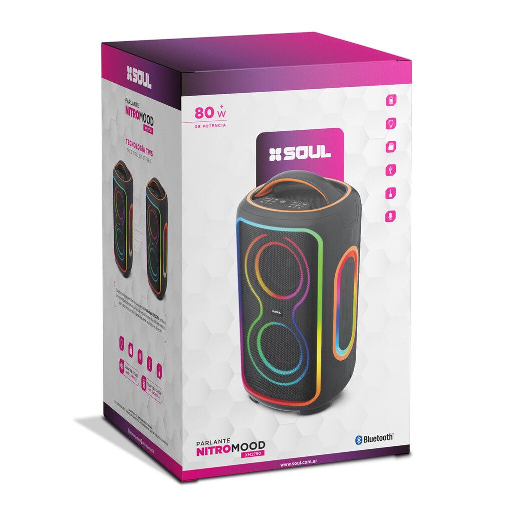 PARLANTE BTH SOUL XM2750 NITRO MOOD PARLANTE BTH SOUL XM2750 NITRO MOOD - Imagen 1