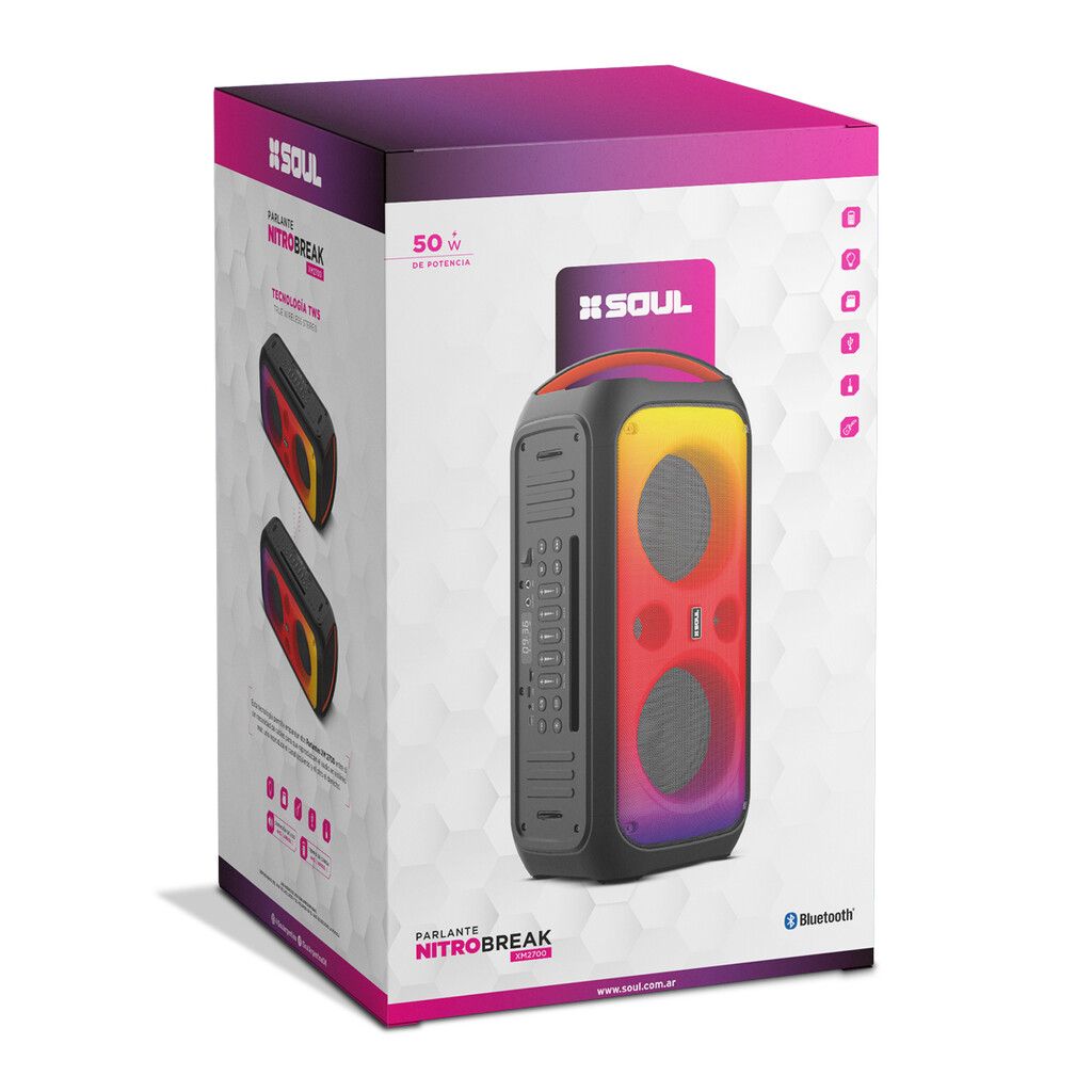 PARLANTE BTH SOUL XM2700 NITRO BREAK PARLANTE BTH SOUL XM2700 NITRO BREAK - Imagen 1
