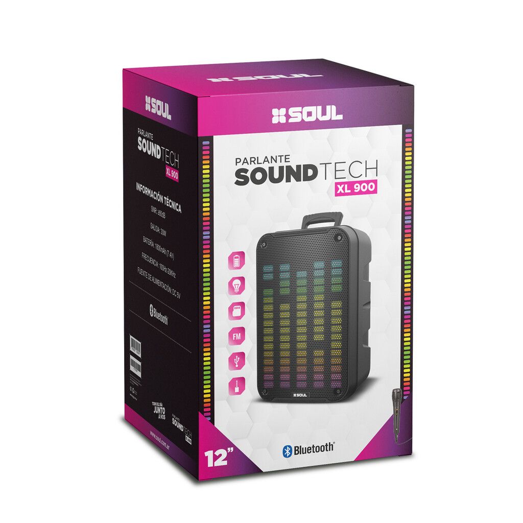 PARLANTE BTH SOUL XL900 SOUND TECH 12'' 30W PARLANTE BTH SOUL XL900 SOUND TECH 12'' 30W - Imagen 1