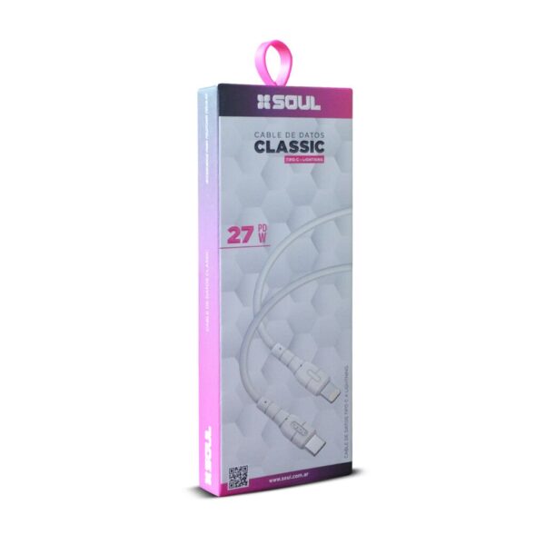 CABLE USB SOUL CLASSIC TIPO C A IPHONE  (27W PD)