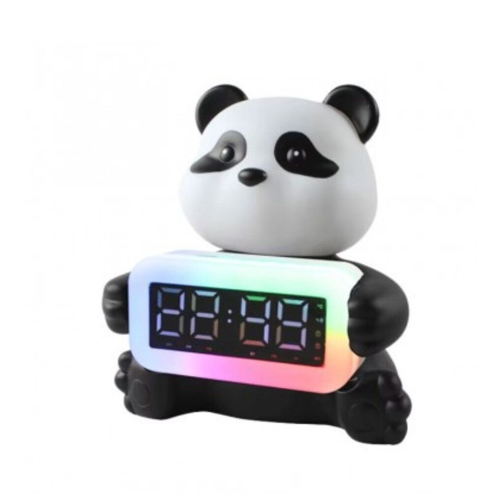 RELOJ DESPERTADOR PANDA CON PARLANTE Y LUZ LED (EC100792) RELOJ DESPERTADOR PANDA CON PARLANTE Y LUZ LED (EC100792) - Imagen 1