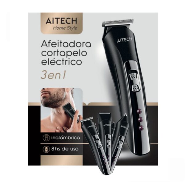 AFEITADORA CORTAPELO AITECH 3 EN 1 (AIHG250907N)