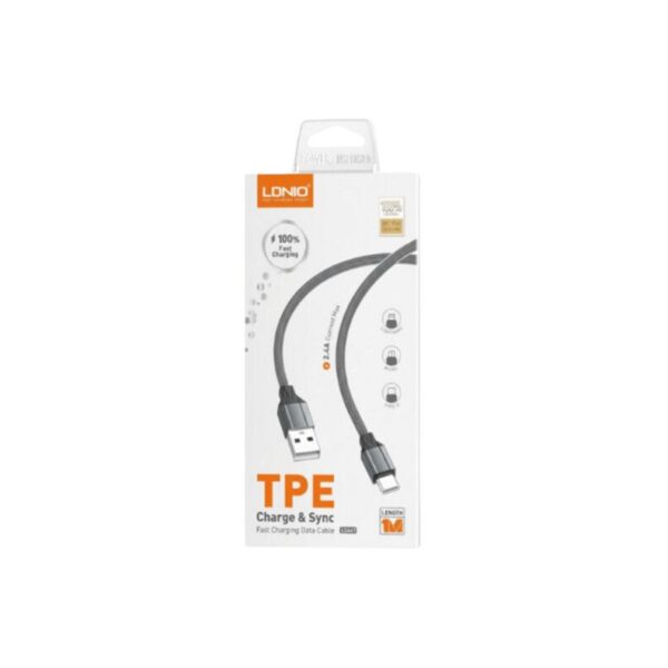 CABLE USB LDNIO LS441 TIPO C 2.4A (EC101103)