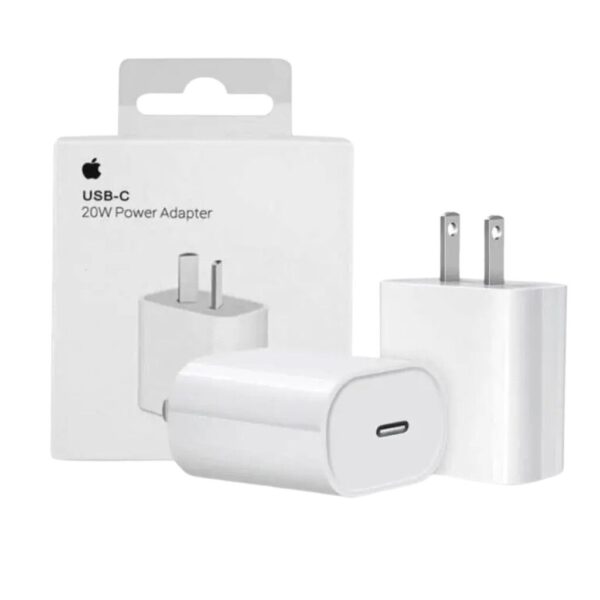 CABEZAL 220V ORIGINAL IPHONE 20W (PATA RECTA)